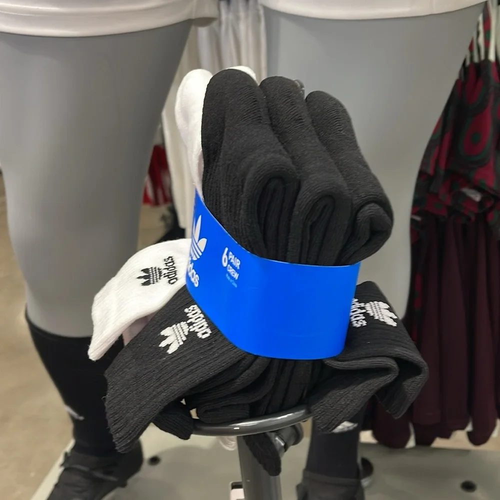 Adidas 6 pairs socks set W:5-10; M:5-8